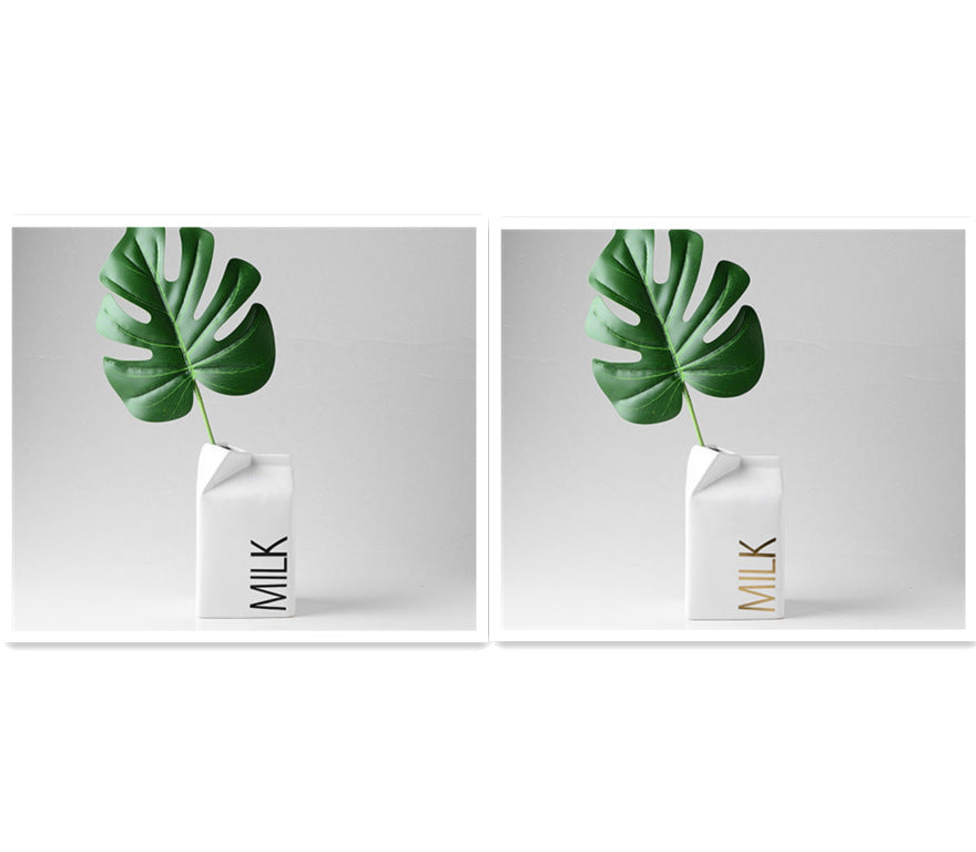 Nordic Desktop Ceramic Vase Decoration Creative Soft Decoration Crafts Dried Flower Simulation Flower Ceramic Flower Arrangement