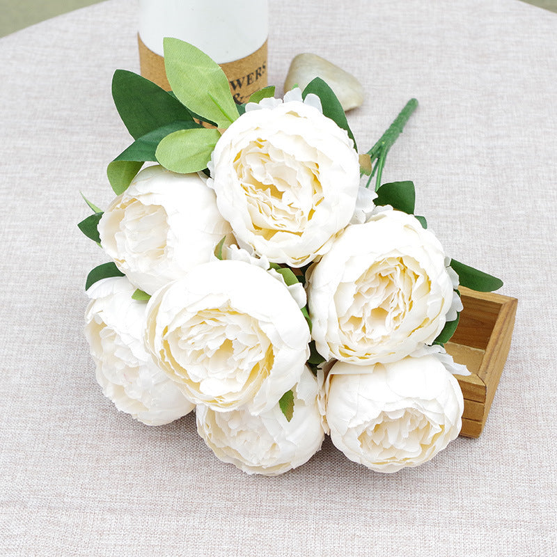7-head Peony Fake Flower Wedding Flower Arrangement Decoration Decoration