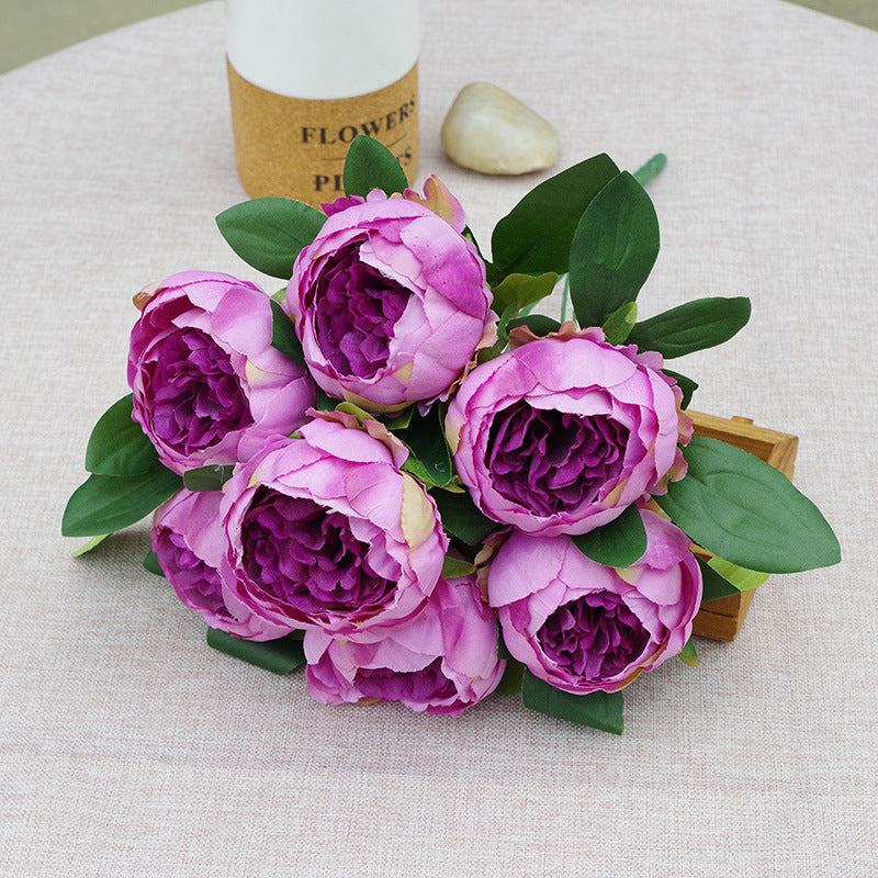 7-head Peony Fake Flower Wedding Flower Arrangement Decoration Decoration