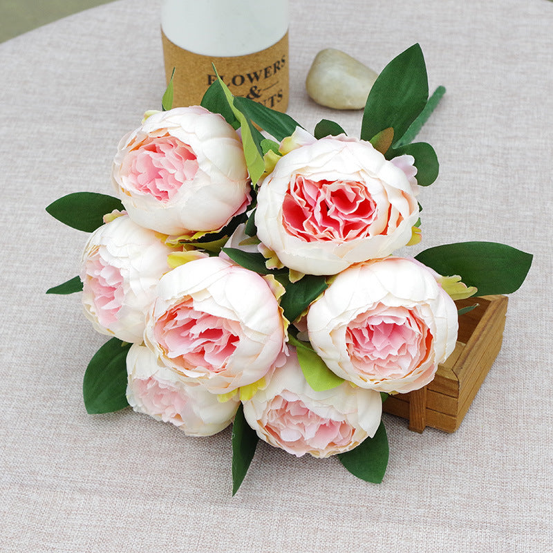 7-head Peony Fake Flower Wedding Flower Arrangement Decoration Decoration