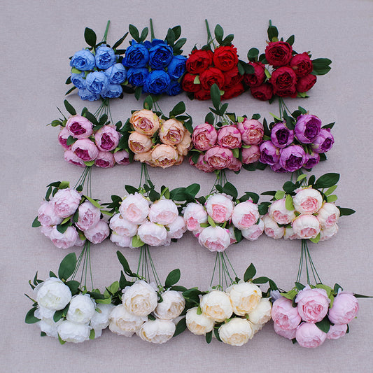 7-head Peony Fake Flower Wedding Flower Arrangement Decoration Decoration