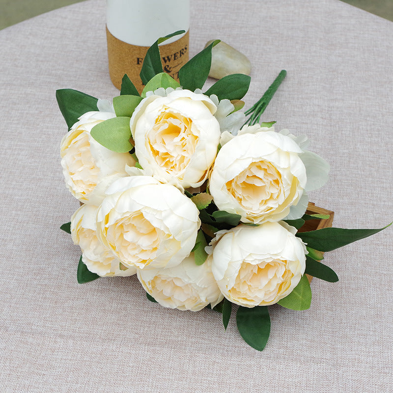 7-head Peony Fake Flower Wedding Flower Arrangement Decoration Decoration