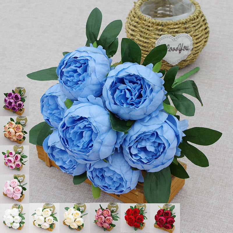 7-head Peony Fake Flower Wedding Flower Arrangement Decoration Decoration