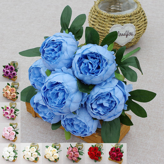7-head Peony Fake Flower Wedding Flower Arrangement Decoration Decoration