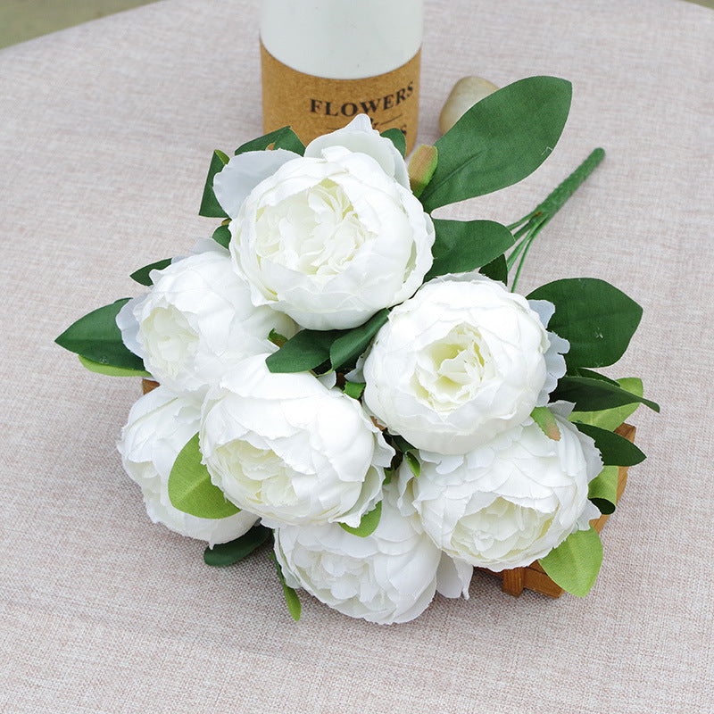 7-head Peony Fake Flower Wedding Flower Arrangement Decoration Decoration