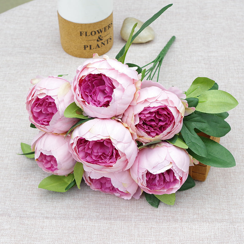 7-head Peony Fake Flower Wedding Flower Arrangement Decoration Decoration